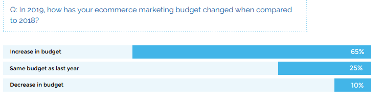 eCommerce marketing budget