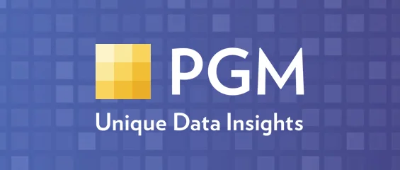 PGM logo on blue-purple background