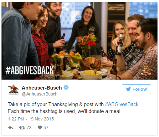 Social Media Example Anheuser-Busch